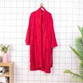 Soft Coral Fleece 100% Polyester Women Bathrobe