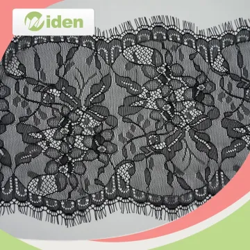 100 Nylon Lace Eyelash Lace Black Lingerie Lace for Bra