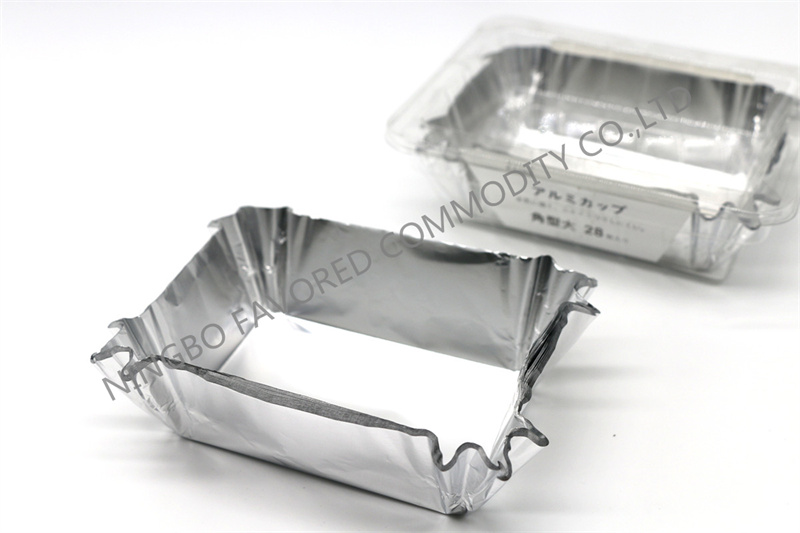 Aluminium foil cup rectangle large