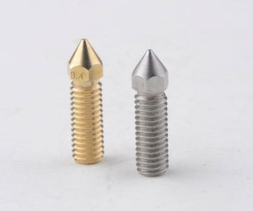 Large Flow Brass and Stainless Steel Nozzles for 3D Printers (0.2/0.4/0.5/0.6/0.8/1mm)