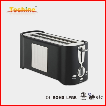 4 slice long slot electrical toaster bun toaster