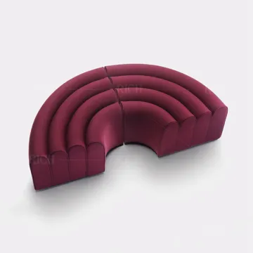 Modern Modular Half Circle Round Sofa for Lounge and Lobby