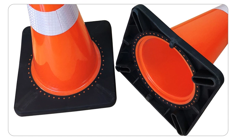 reflective film black base road traffic cone