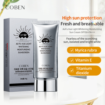 SPF 50+ PA+++ Hydrating Sunscreen Lotion OEM Moisturizing Cream
