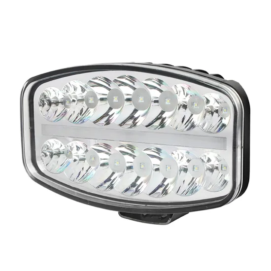 High Power 80W LED Driving Light for Offroad Trucks - 12V/24V Rectangular LED Headlight