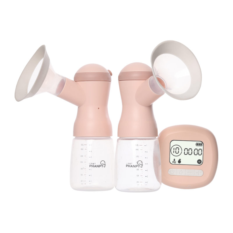 Double Electric Breast Pump- PP Bottle Pink