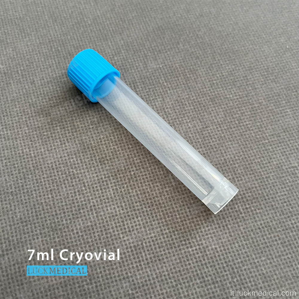 Cryovial 7 ml di auto-eccezionale con capitalizzazione