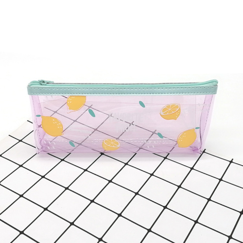 Custom fruit print lovely style PVC pencil case