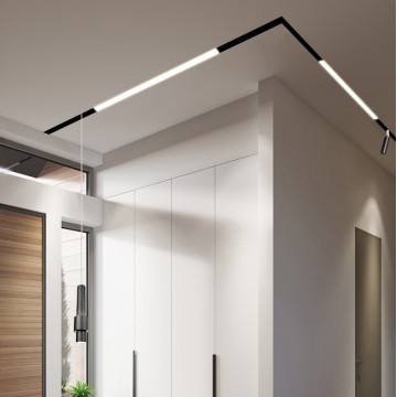 magnetic led track light rail