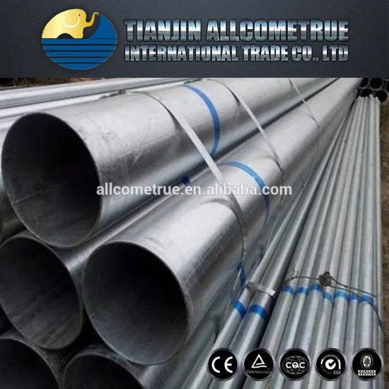 erw straight welded galvanized steel pipe
