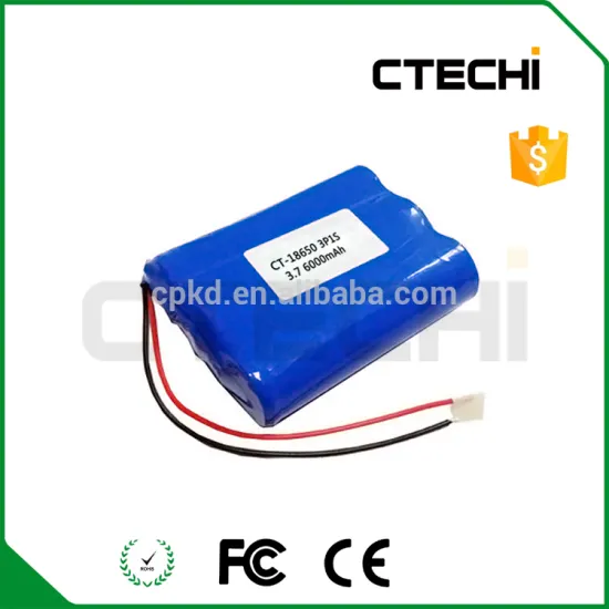 Rechargeable 3.7v 6000mah 18650 li-ion battery pack for Solar lights