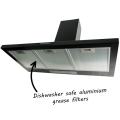 90cm Traditional Chimney Cooker Hood in Black