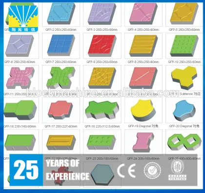 Fully automaticlly concrete paving stone brick making machine