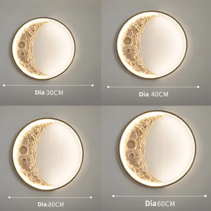 Moon Wall Light 80cm 100cm LED Half Moon Light