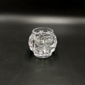 Ball shaped small glass tealight candle holder