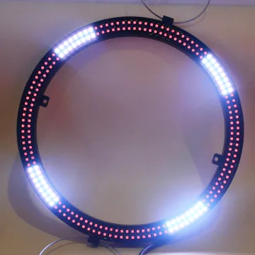 15 Inch DMX LED Pixel Ring - 240LEDs 60Pixels RGB Programmable Stage Light for Nightclubs & Bars