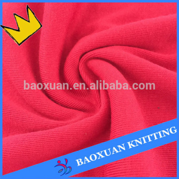 100%polyester knitting spandex 1*1 rib fabric for dress