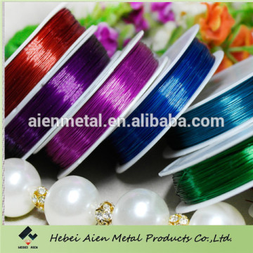 Factory outlets colored craft copper wires for jewelry and beading