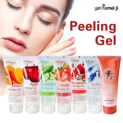 Vegan Organic Lemon Exfoliating Peeling Gel for Face and Body