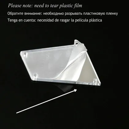 QIAO Acrylic Mirror Rhinestones Hot Fix Crystal Strass Stones for Dress Needlework
