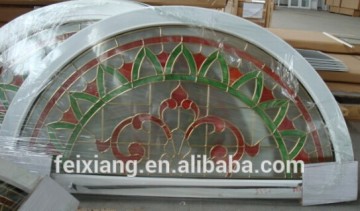 PVC semi round fixed window