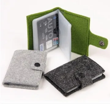 Elegant Felt Business ID Card Holder For 2015