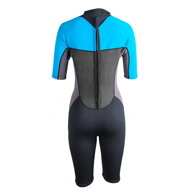 Men's & Women's 3mm Shorty Wetsuit – Back Zip Full Body Dive Skin For Snorkeling, Surfing, Swimming & Water Sports
