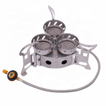 Portable Windproof Three-Core Camping Stove with 11000W - ZYZY