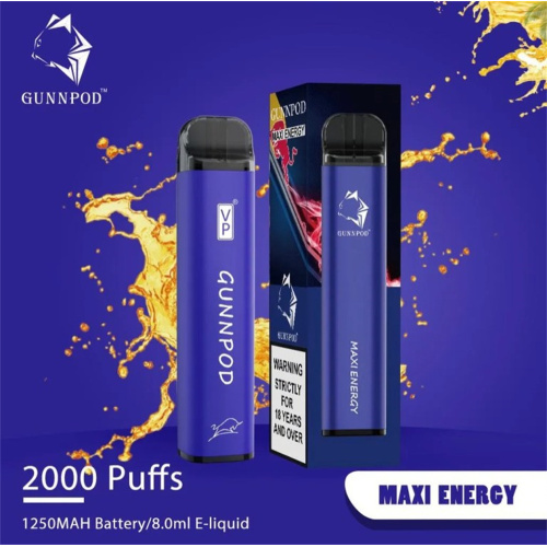 Gunnpod 2000 Puffs Dispositivos desechables vape