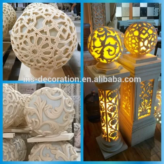 Sandstone decoration pillar light