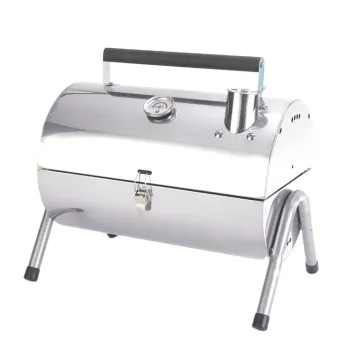 Adjustable Portable Charcoal Grill - Multi-Functional Stainless Steel Barbecue Grill