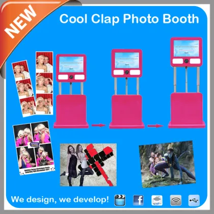 Green Screen Portable 3D touch screen wedding Photo Booth 3D effect photo booth