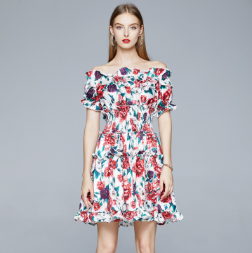 Spring European And Beautiful Floral Dress