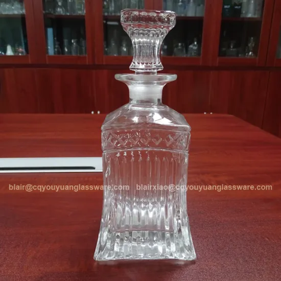 Food Grade Glass Whisky Bottle 500ML Vintage Large Wine Decanter