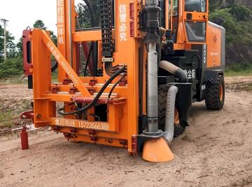 Highway Guardrail Post Driver