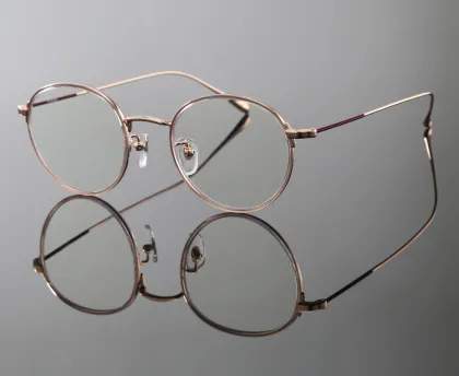 Unisex Retro Round Glasses Frames: Lightweight Titanium Alloy Myopia Eyeglasses