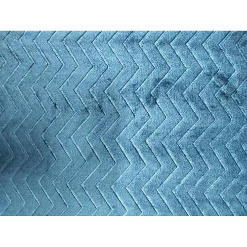100%Polyester Double Side Flannel Fleece with Emboss Fabric