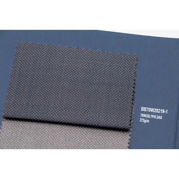 Charcoal Basketweave Machine Washable Wool Fabric