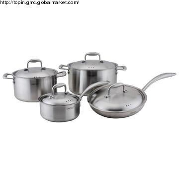 TP1460 8Pcs Tri-Ply Steel Cookware