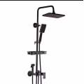 China Supplier Factory Bathroom square chrome rainfall shower head set