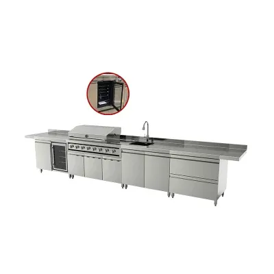 Professional Commercial Restaurant BBQ Gas Grills Furniture Outdoor Kitchen Designs