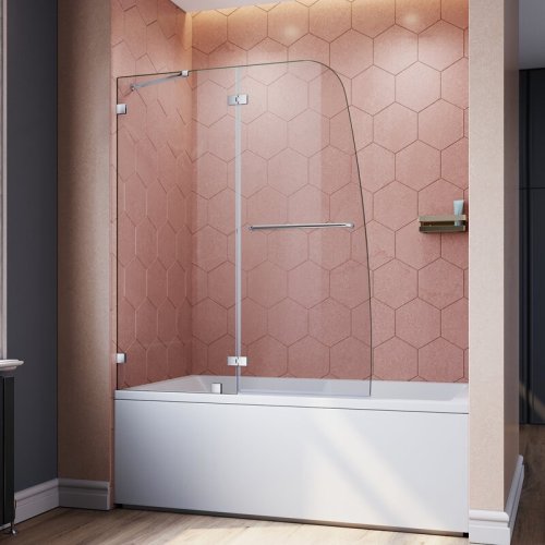 SALLY Bath screen Hinged 6mm Glass Shower Door