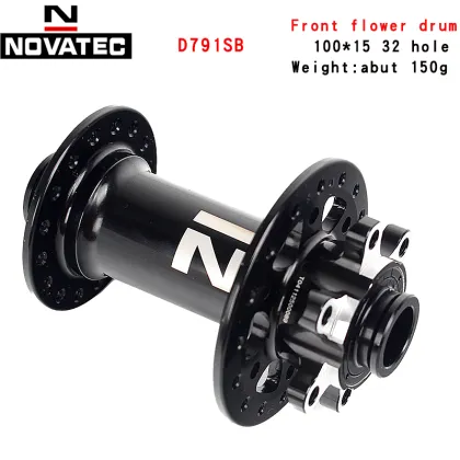 NOVATEC Mountain bike wheel hubs D791 D792sb front 100.110mm*15mm rear 142.148mm*12mm Disc brake 4bearing bicycle wheel hub