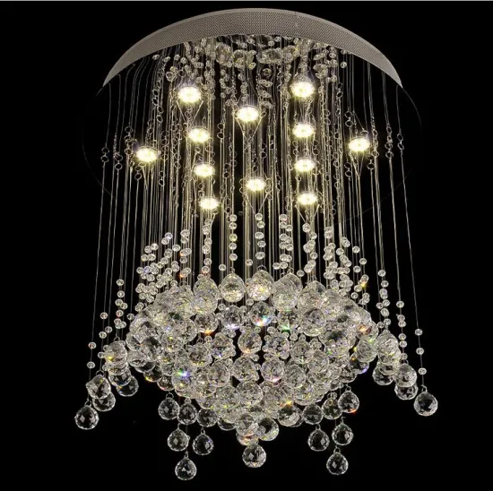 luxury crystal chandelier modern hanging lamp