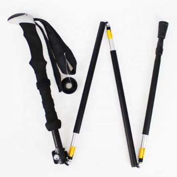 Wholesale Aluminum Alloy Telescopic Folding Trekking Poles with Foam Handles