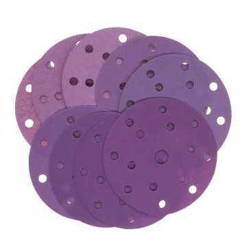 6 Inch 15 Holes RMC AP50 Purple Sandpaper Disc for Polishing