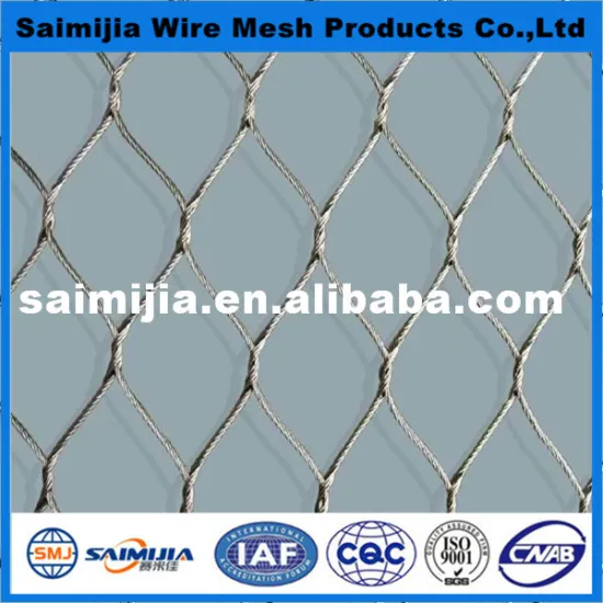 Stainless steel rope mesh fence for animal(low price)
