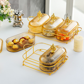 Plastic Dried Fruit Plates for Home Decoration & Snack Storage
