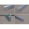 galvanized highway guardrail posts