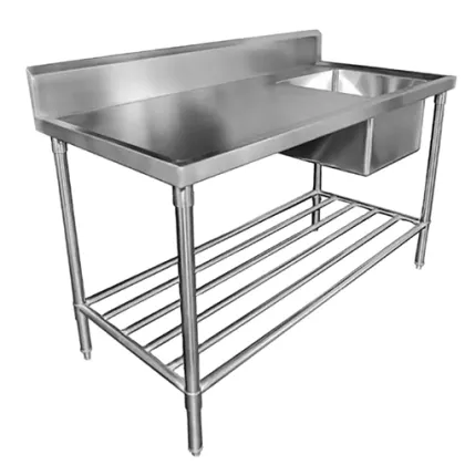 Stainless Steel Commercial Kitchen Double Sink